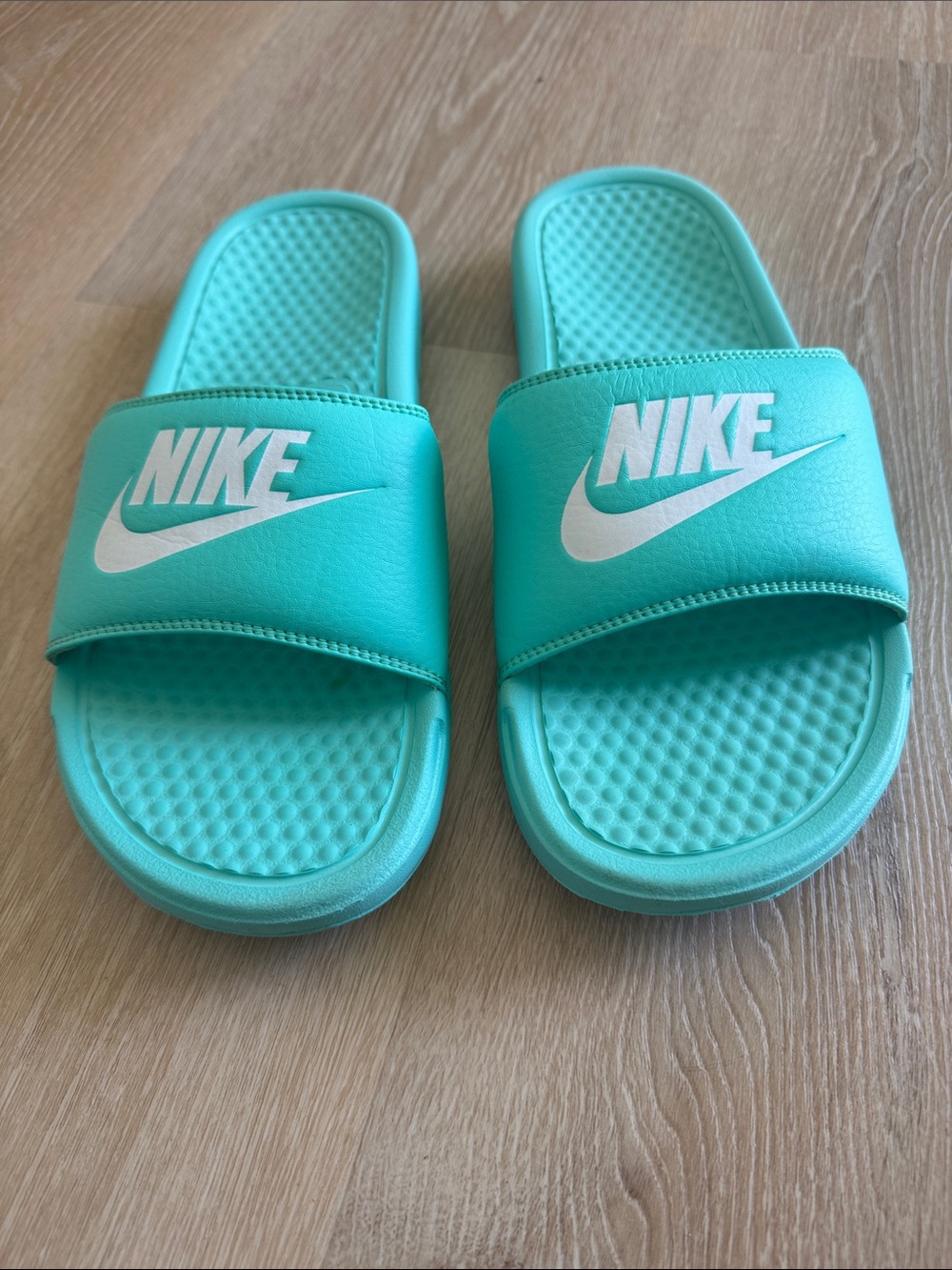 Nike Aqua Slide Sandals with White Swoosh